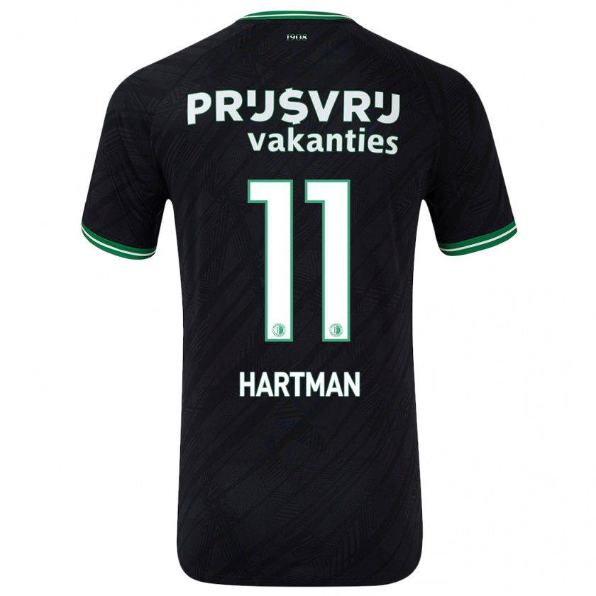 Kandiny Damen Quilindschy Hartman #11 Schwarz Grün Auswärtstrikot Trikot 2024/25 T-Shirt Österreich