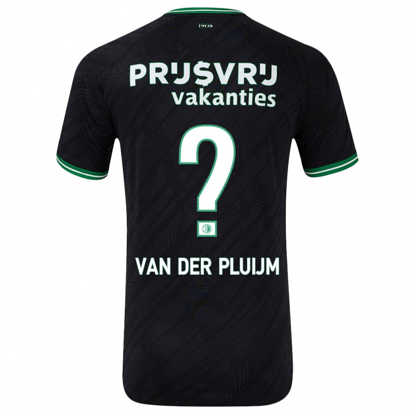 KandinyレディースMarvin Van Der Pluijm#0黒緑アウェイシャツ2024/25ジャージーユニフォーム