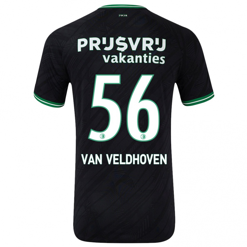 Kandiny Damen Kars Van Veldhoven #56 Schwarz Grün Auswärtstrikot Trikot 2024/25 T-Shirt Österreich