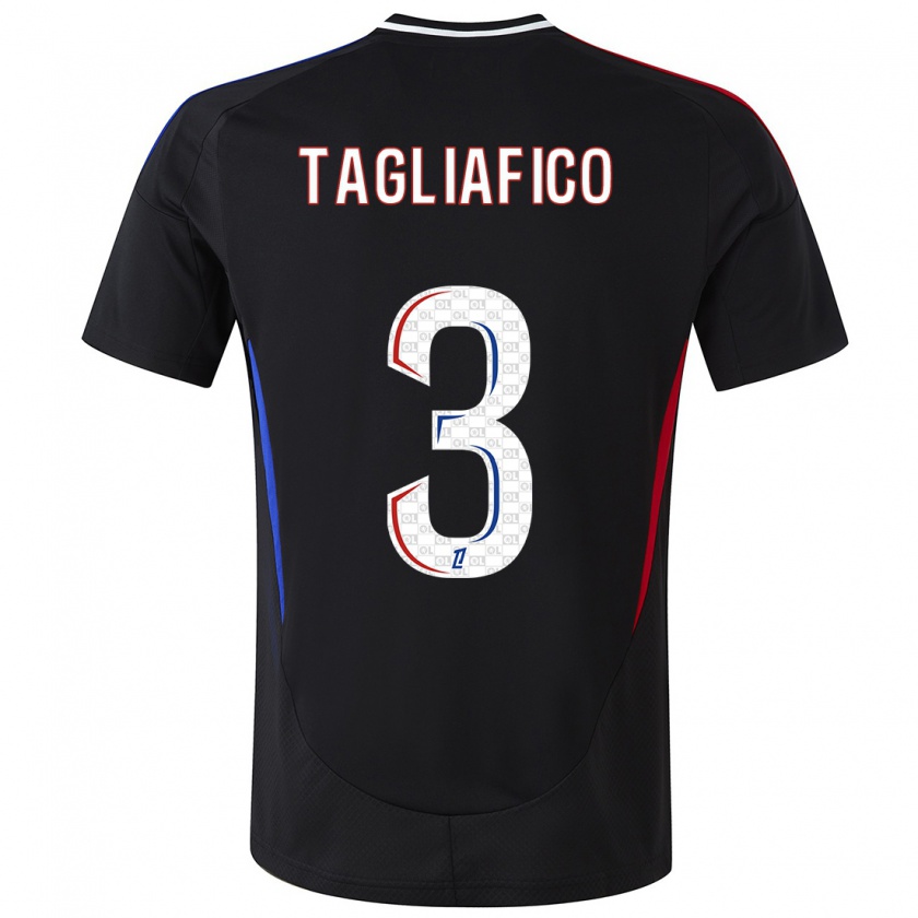 Kandiny Damen Nicolás Tagliafico #3 Schwarz Auswärtstrikot Trikot 2024/25 T-Shirt Österreich