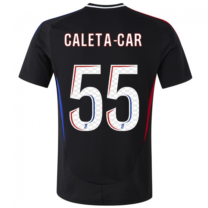 Kandiny Damen Duje Caleta-Car #55 Schwarz Auswärtstrikot Trikot 2024/25 T-Shirt Österreich