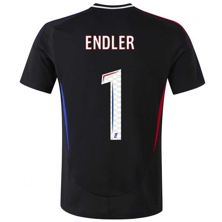 Kandiny Donna Maglia Christiane Endler #1 Nero Kit Gara Away 2024/25 Maglietta