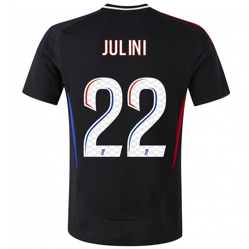 Kandiny Donna Maglia Sally Julini #22 Nero Kit Gara Away 2024/25 Maglietta