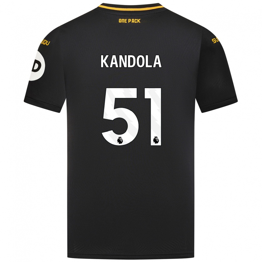 Kandiny Donna Maglia Kam Kandola #51 Nero Kit Gara Away 2024/25 Maglietta