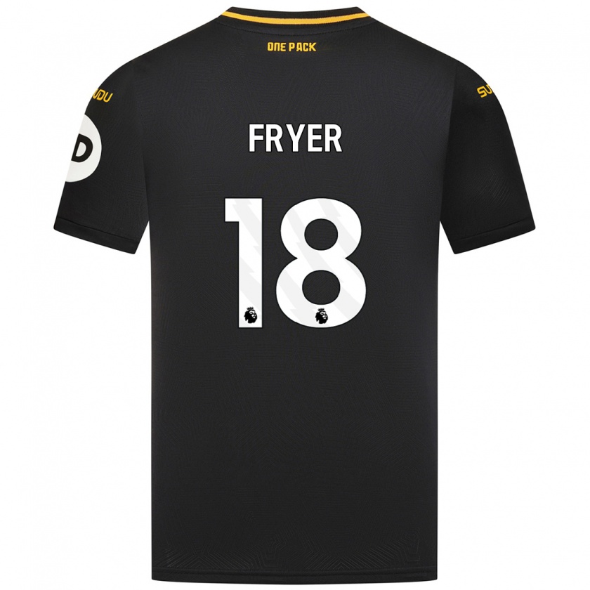 Kandiny Mujer Camiseta Hannah Fryer #18 Negro 2ª Equipación 2024/25 La Camisa México