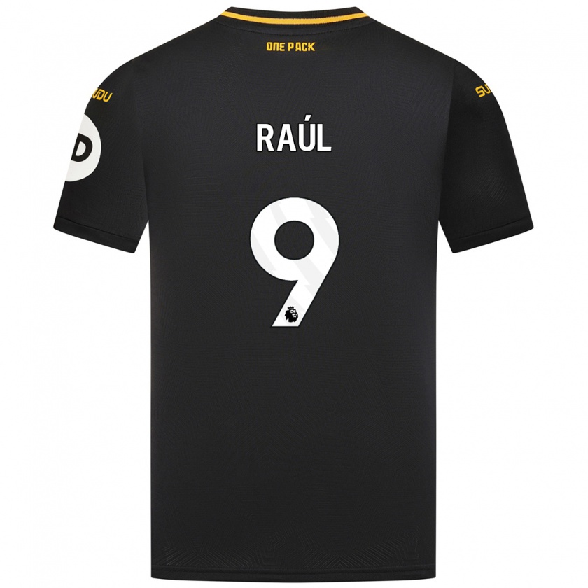 Kandiny Dames Raul Jimenez #9 Zwart Uitshirt Uittenue 2024/25 T-Shirt