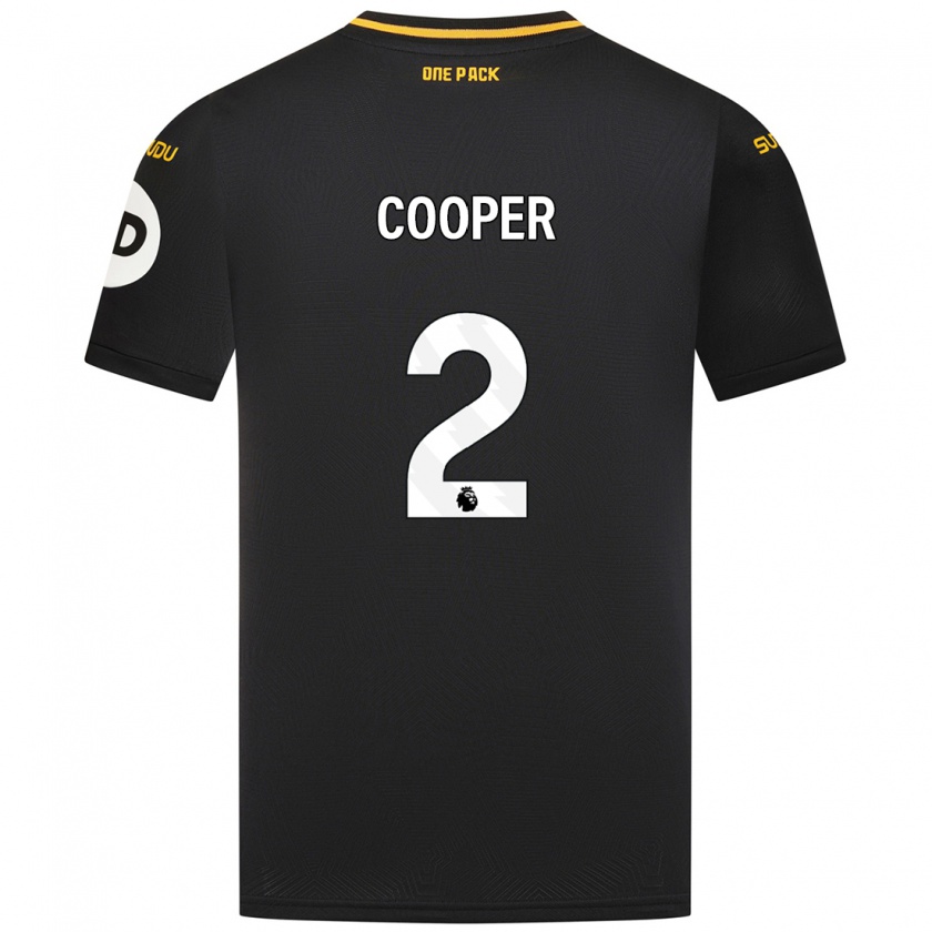 Kandiny Mujer Camiseta Laura Cooper #2 Negro 2ª Equipación 2024/25 La Camisa México