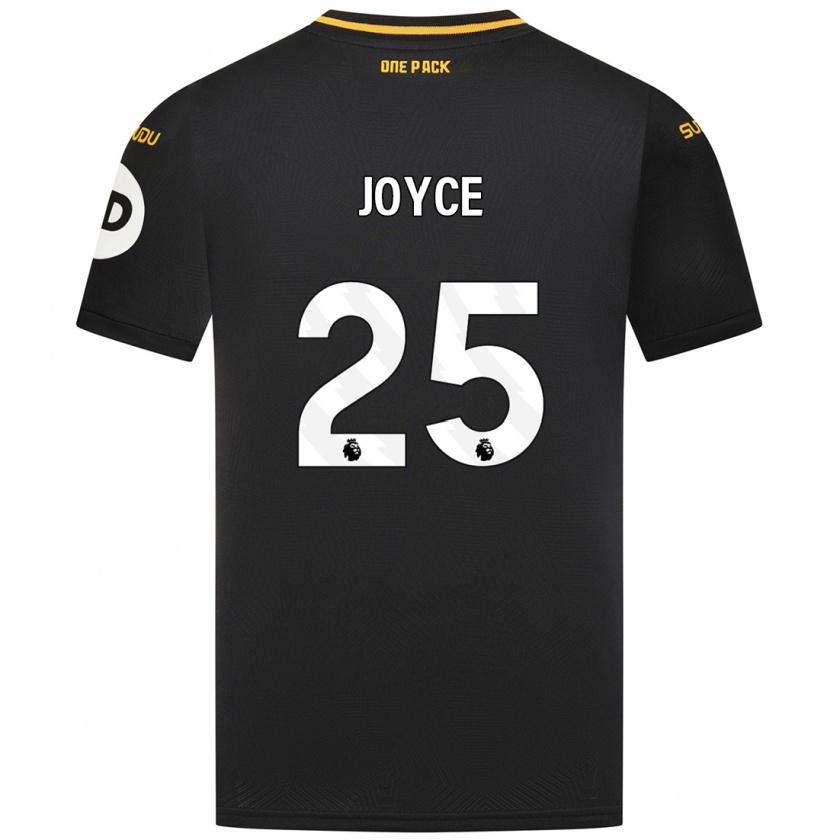 Kandiny Mujer Camiseta Leonie Joyce #25 Negro 2ª Equipación 2024/25 La Camisa