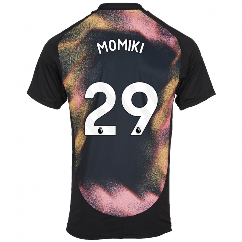 Kandiny Donna Maglia Yuka Momiki #29 Nero Bianco Kit Gara Away 2024/25 Maglietta