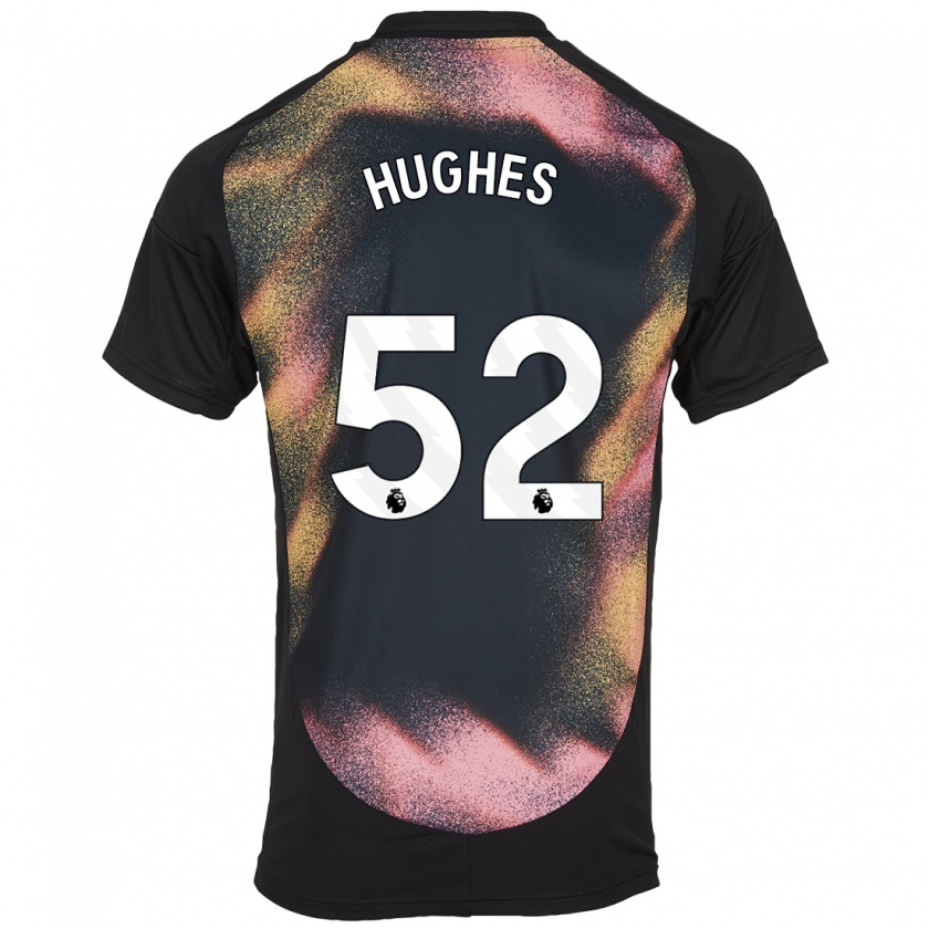 Kandiny Mujer Camiseta Iestyn Hughes #52 Negro Blanco 2ª Equipación 2024/25 La Camisa