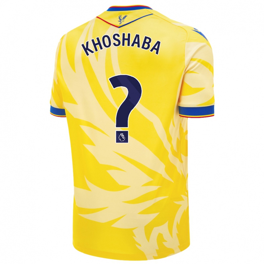 Kandiny Mujer Camiseta Joseph Khoshaba #0 Amarillo 2ª Equipación 2024/25 La Camisa