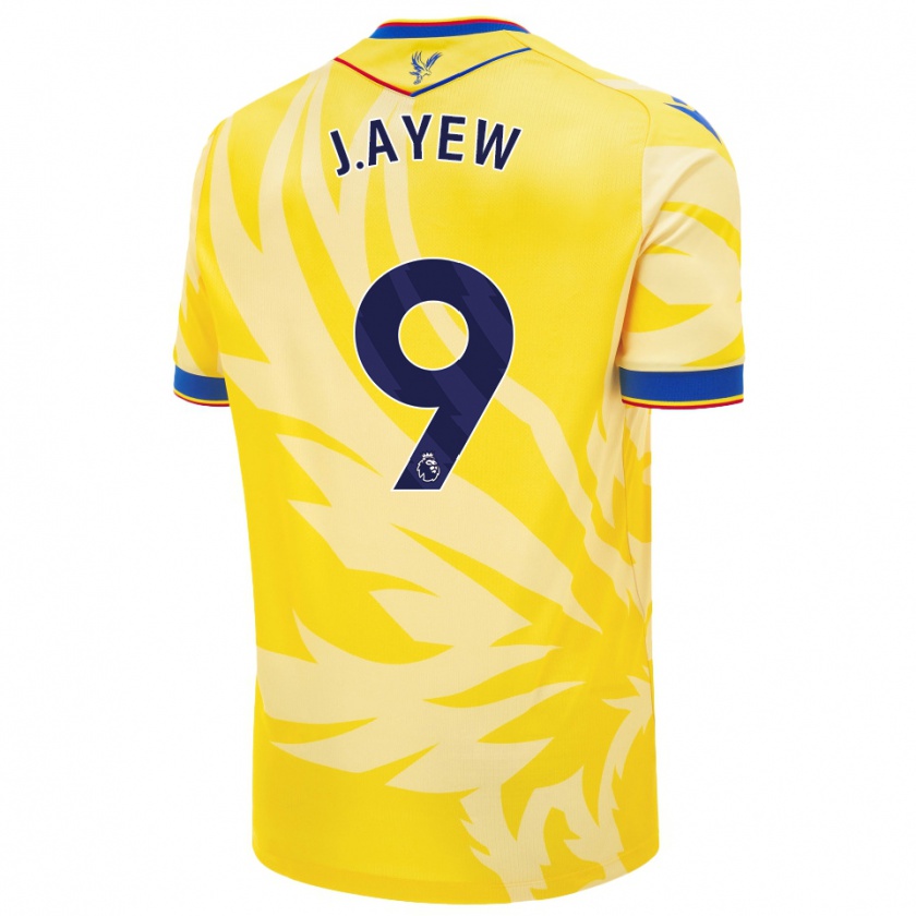 Kandiny Donna Maglia Jordan Ayew #9 Giallo Kit Gara Away 2024/25 Maglietta