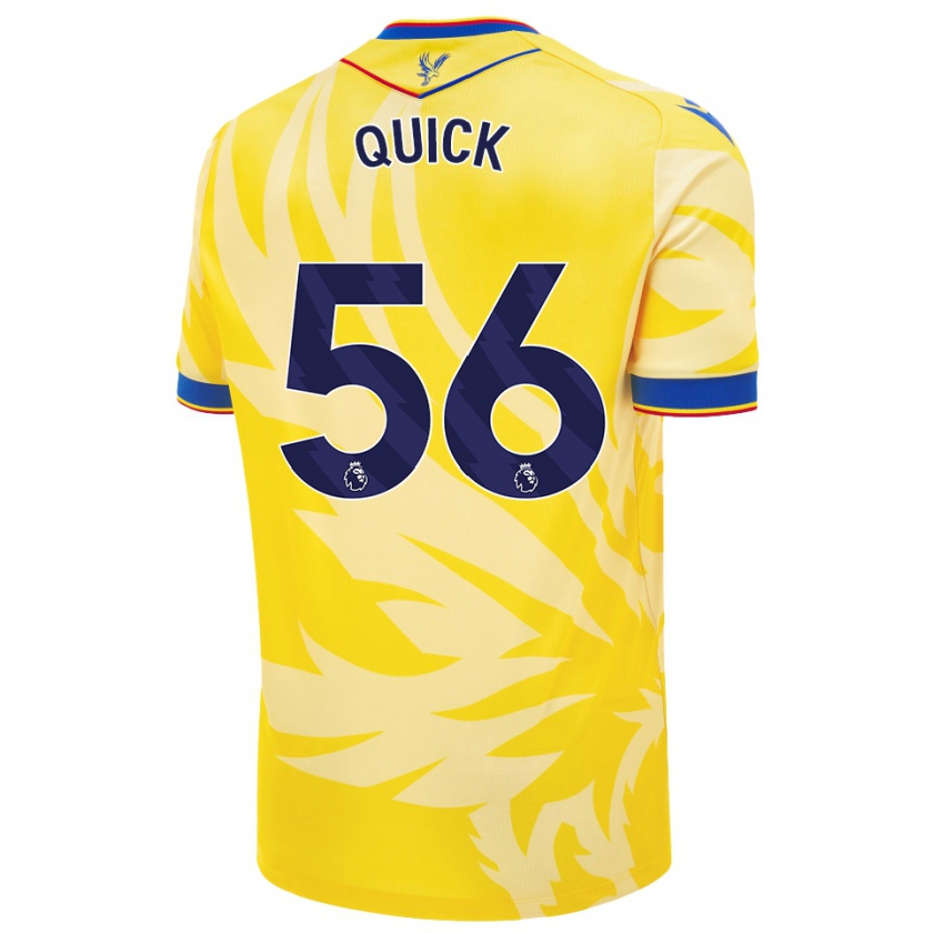 Kandiny Mujer Camiseta Daniel Quick #56 Amarillo 2ª Equipación 2024/25 La Camisa