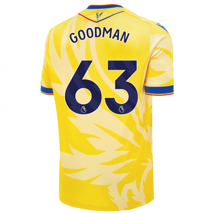 Kandiny Damen Owen Goodman #63 Gelb Auswärtstrikot Trikot 2024/25 T-Shirt Österreich