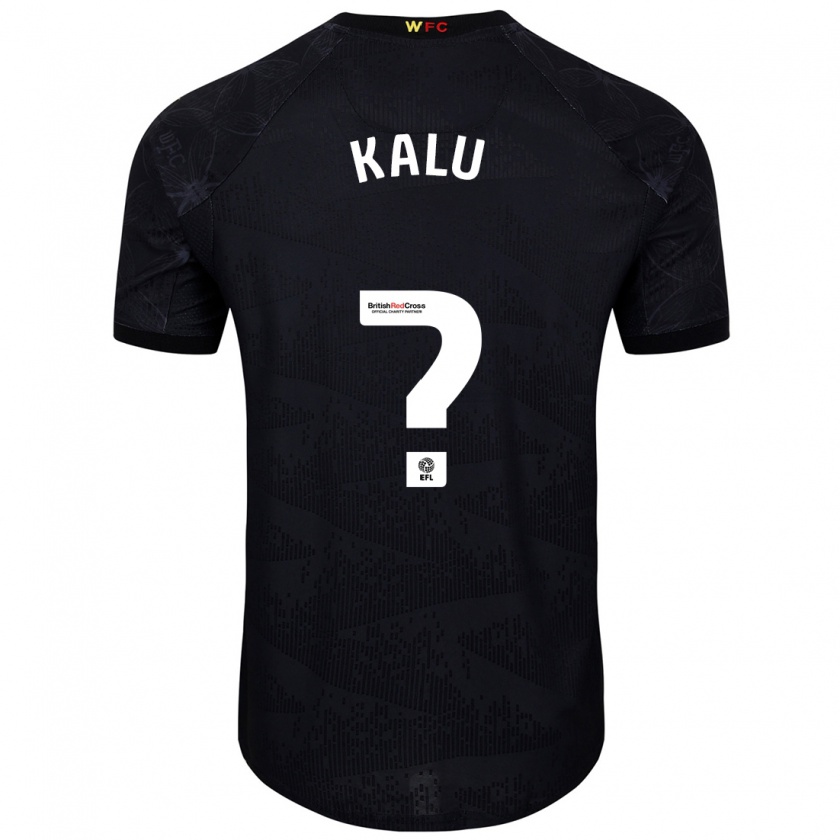 Kandiny Donna Maglia Samuel Kalu #0 Nero Bianco Kit Gara Away 2024/25 Maglietta