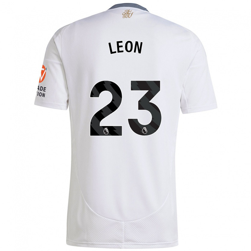 Kandiny Donna Maglia Adriana Leon #23 Bianco Kit Gara Away 2024/25 Maglietta