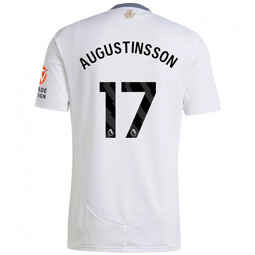 Kandiny Dames Ludwig Augustinsson #17 Wit Uitshirt Uittenue 2024/25 T-Shirt