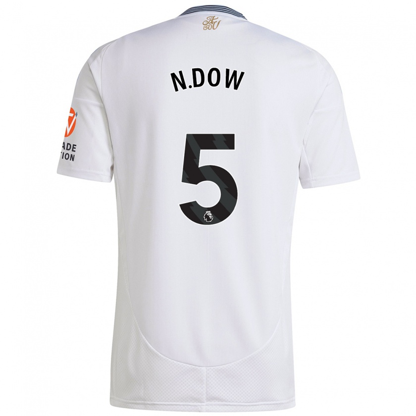 Kandiny Donna Maglia Elisha N'dow #5 Bianco Kit Gara Away 2024/25 Maglietta