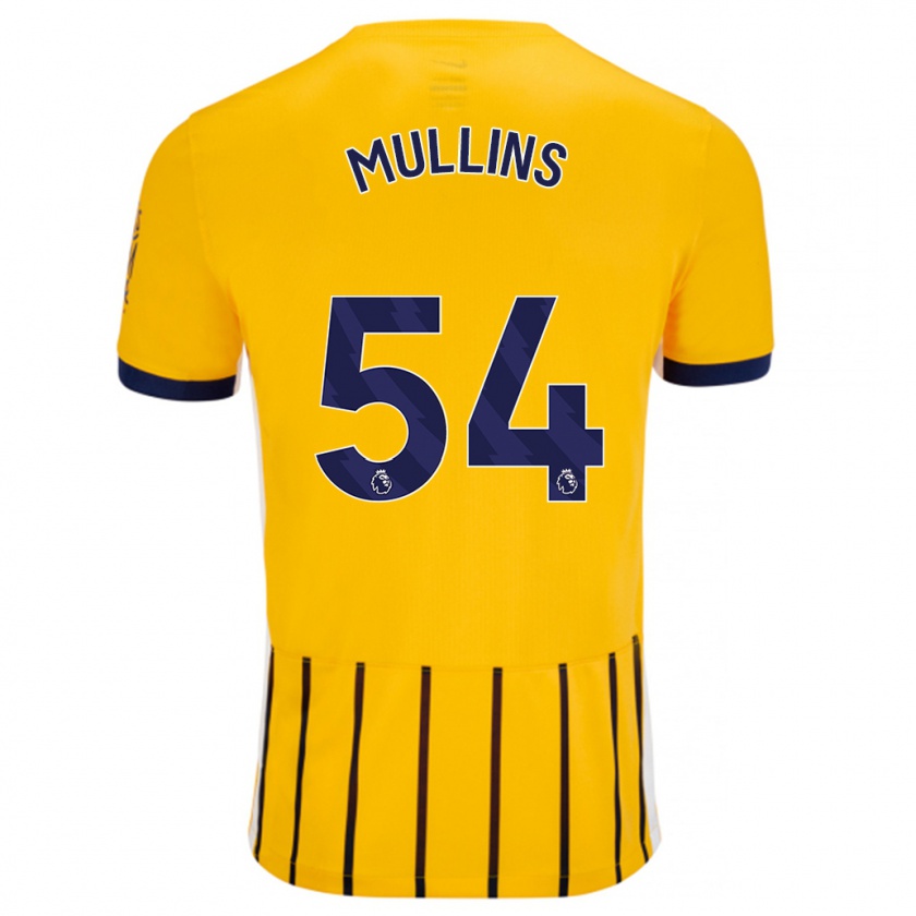 Kandiny Damen Jamie Mullins #54 Gold Blau Nadelstreifen Auswärtstrikot Trikot 2024/25 T-Shirt Österreich