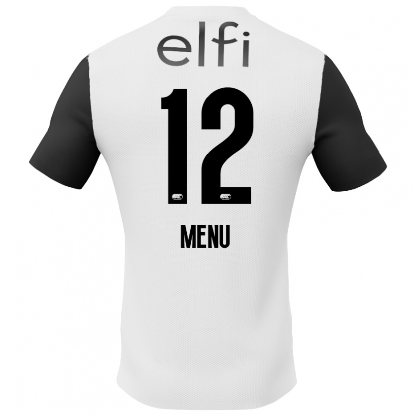 Kandiny Mujer Camiseta Mathijs Menu #12 Blanco Negro 2ª Equipación 2024/25 La Camisa México