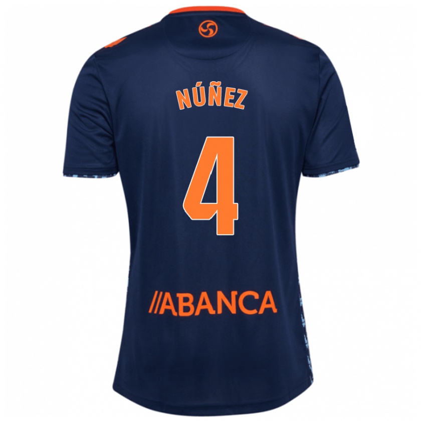 Kandiny Donna Maglia Unai Núñez #4 Blu Navy Kit Gara Away 2024/25 Maglietta