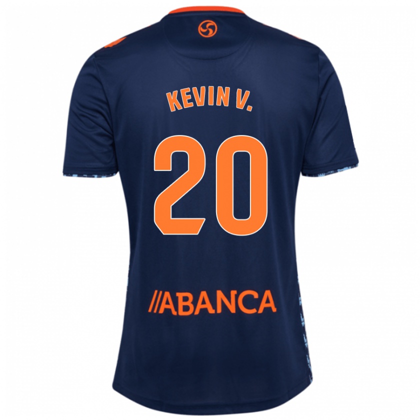 Kandiny Dames Kevin Vázquez #20 Marineblauw Uitshirt Uittenue 2024/25 T-Shirt