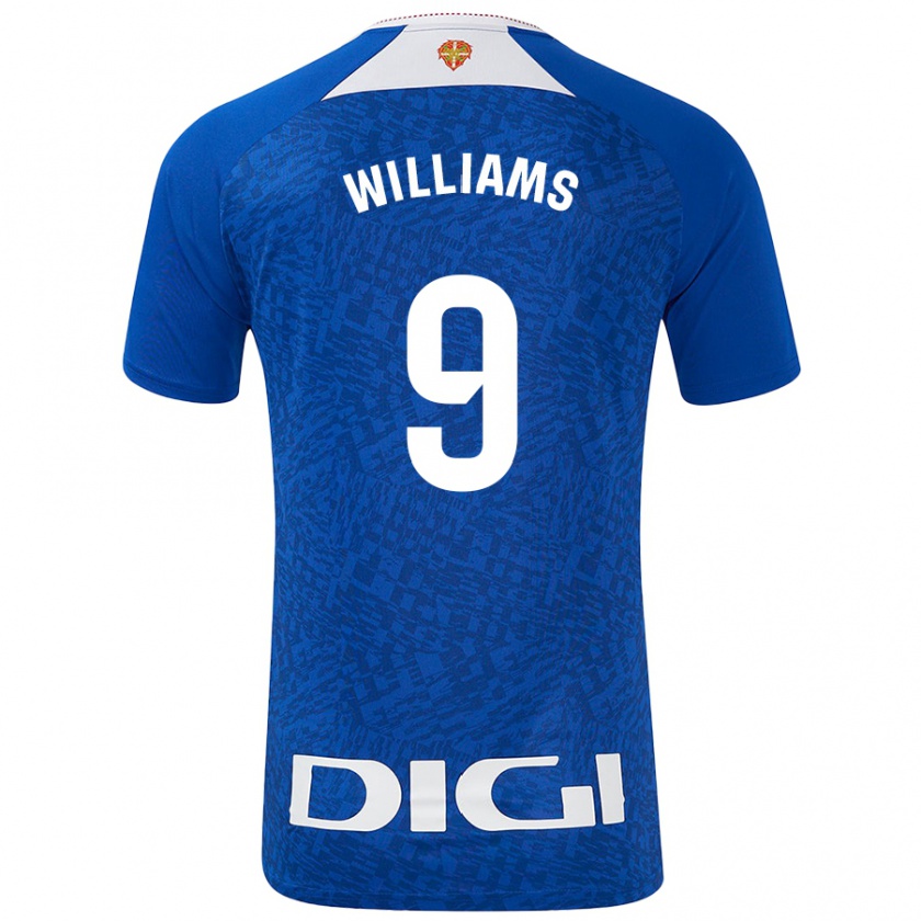 Kandiny Dames Iñaki Williams #9 Koningsblauw Uitshirt Uittenue 2024/25 T-Shirt