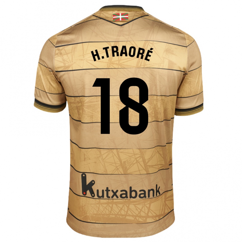 Kandiny Donna Maglia Hamari Traoré #18 Marrone Kit Gara Away 2024/25 Maglietta