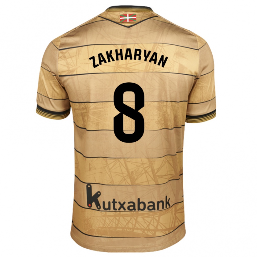 Kandiny Damen Arsen Zakharyan #8 Braun Auswärtstrikot Trikot 2024/25 T-Shirt Österreich