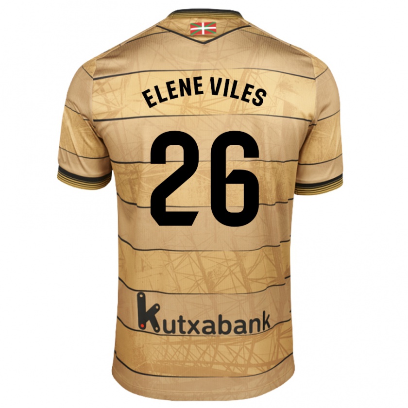 Kandiny Dames Elene Viles Odriozola #26 Bruin Uitshirt Uittenue 2024/25 T-Shirt