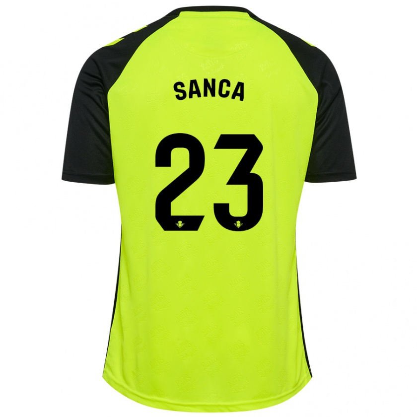 Kandiny Dames Marciano Sanca #23 Fluorescerend Geel Zwart Uitshirt Uittenue 2024/25 T-Shirt België