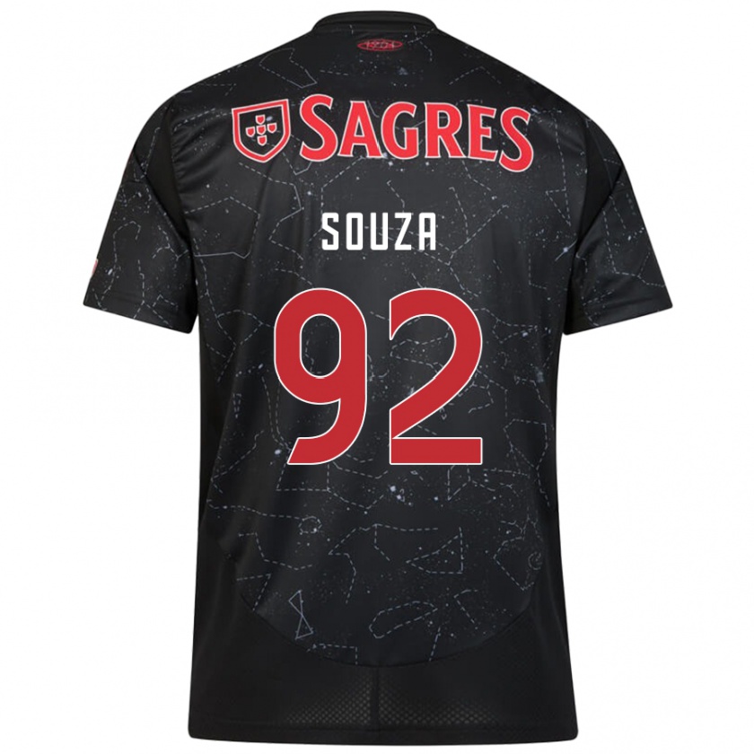 Kandiny Damen Pedro Souza #92 Schwarz Rot Auswärtstrikot Trikot 2024/25 T-Shirt Österreich