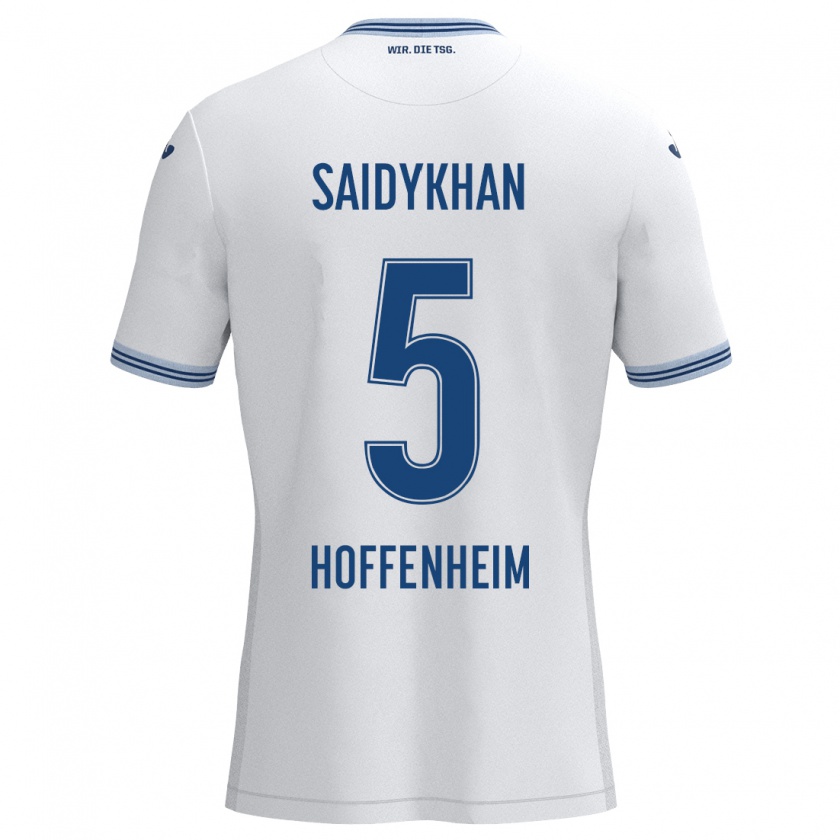 Kandiny Damen Ibrahim Saidykhan #5 Weiß Blau Auswärtstrikot Trikot 2024/25 T-Shirt Österreich