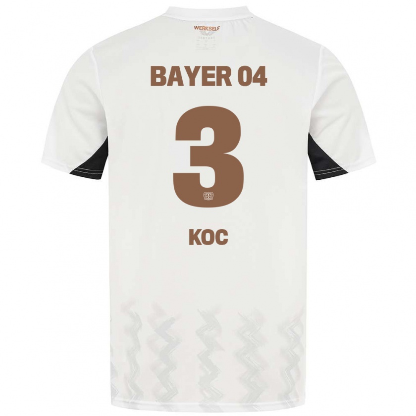 Kandiny Damen Halil Koc #3 Weiß Schwarz Auswärtstrikot Trikot 2024/25 T-Shirt Österreich