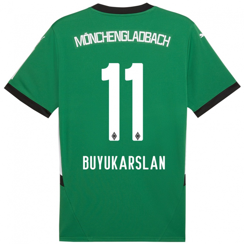 Kandiny Donna Maglia Oguzcan Büyükarslan #11 Verde Bianco Kit Gara Away 2024/25 Maglietta