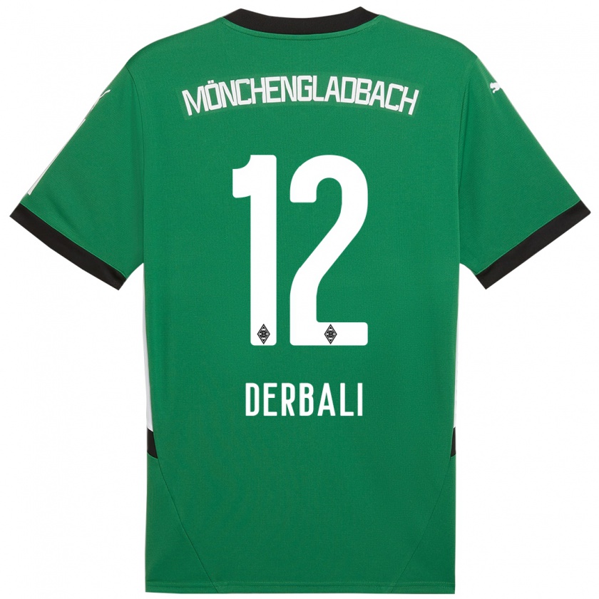 Kandiny Donna Maglia Louisa Derbali #12 Verde Bianco Kit Gara Away 2024/25 Maglietta