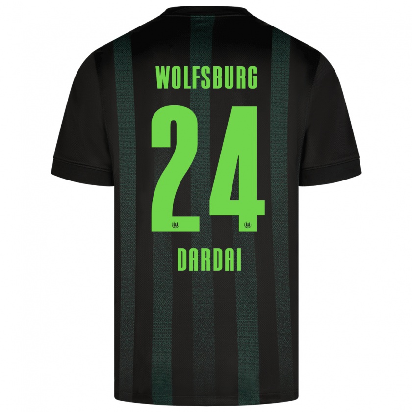 Kandiny Donna Maglia Bence Dárdai #24 Verde Scuro Kit Gara Away 2024/25 Maglietta