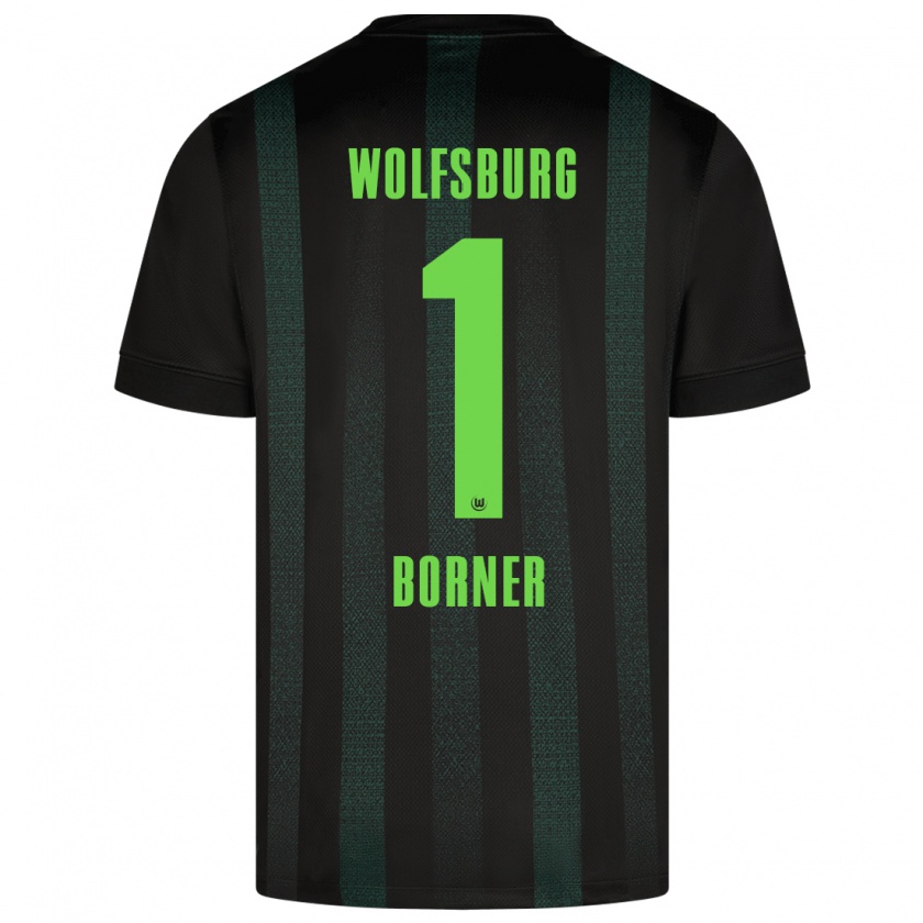 Kandiny Donna Maglia Benedikt Börner #1 Verde Scuro Kit Gara Away 2024/25 Maglietta