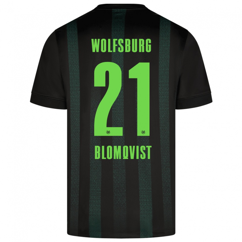 Kandiny Damen Rebecka Blomqvist #21 Dunkelgrün Auswärtstrikot Trikot 2024/25 T-Shirt Österreich