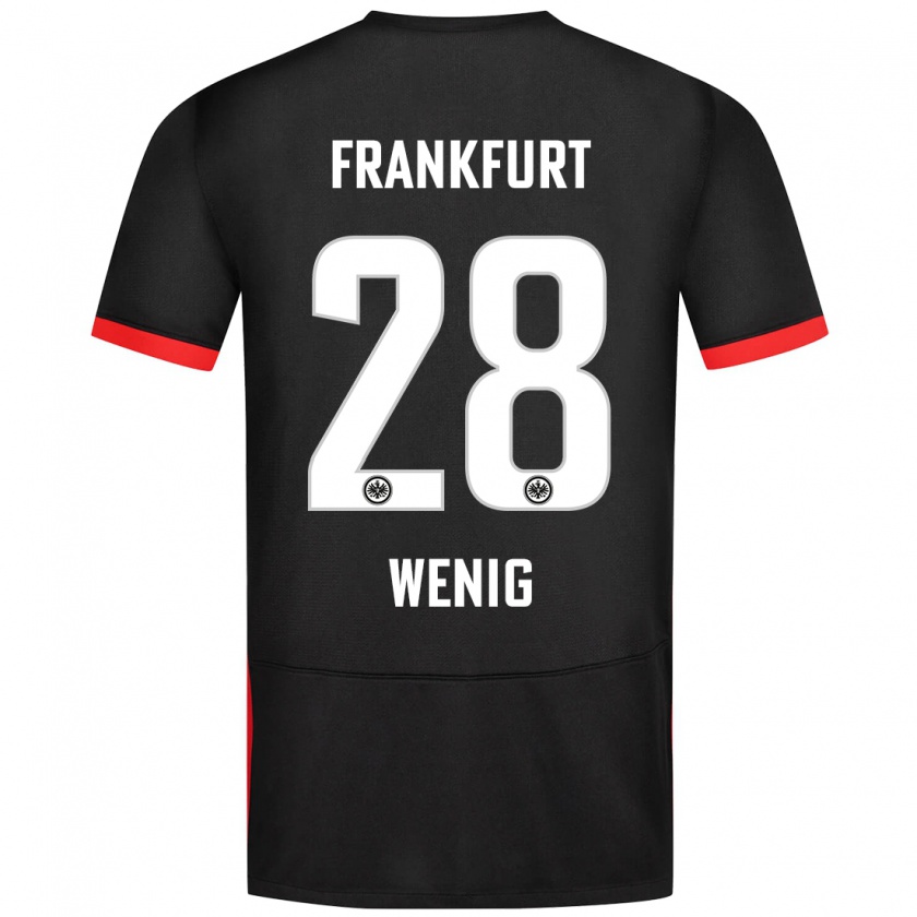 Kandiny Dames Marcel Wenig #28 Zwart Uitshirt Uittenue 2024/25 T-Shirt