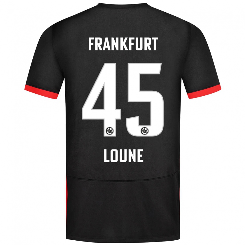 Kandiny Donna Maglia Mehdi Loune #45 Nero Kit Gara Away 2024/25 Maglietta