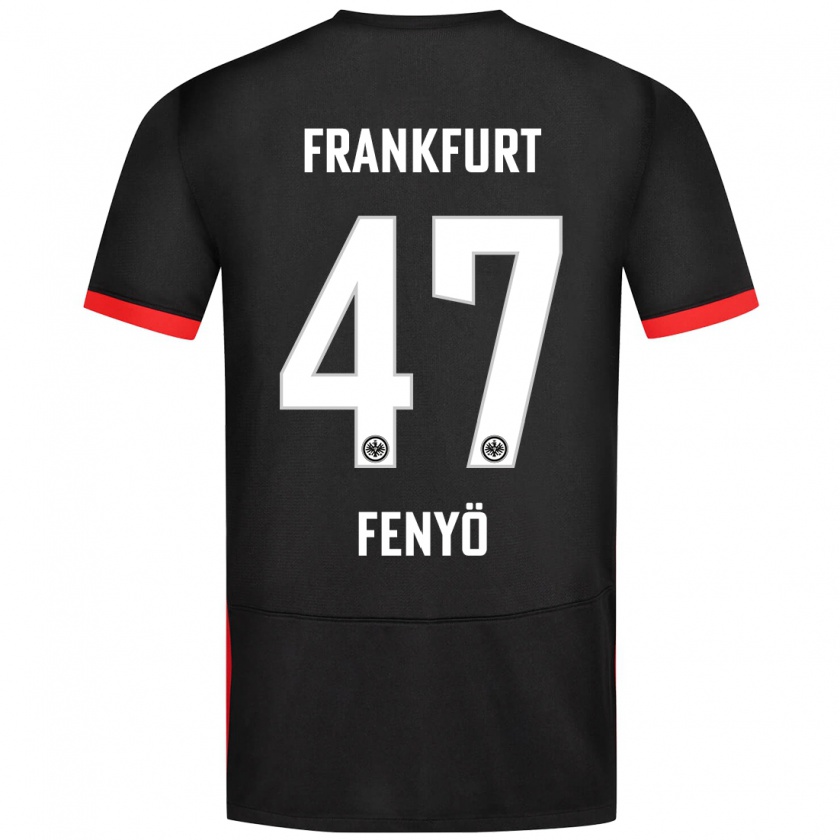 Kandiny Dames Noah Fenyő #47 Zwart Uitshirt Uittenue 2024/25 T-Shirt België