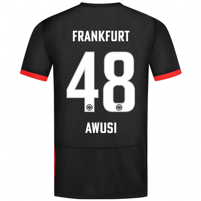 Kandiny Donna Maglia Junior Awusi #48 Nero Kit Gara Away 2024/25 Maglietta