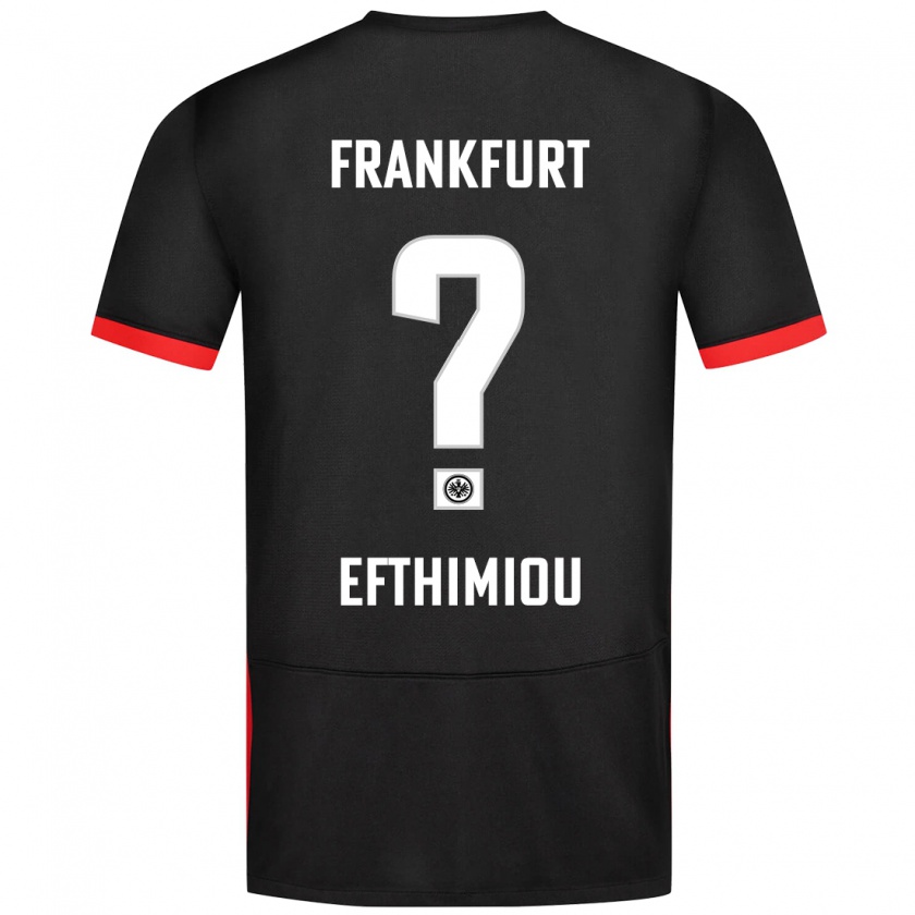 Kandiny Damen Sissis Efthimiou #0 Schwarz Auswärtstrikot Trikot 2024/25 T-Shirt Österreich