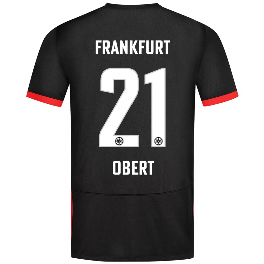 Kandiny Donna Maglia Yuriy Obert #21 Nero Kit Gara Away 2024/25 Maglietta