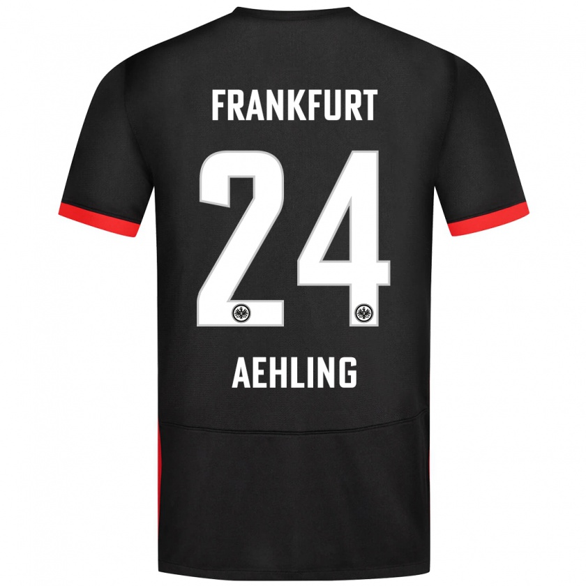 Kandiny Damen Anna Aehling #24 Schwarz Auswärtstrikot Trikot 2024/25 T-Shirt Österreich