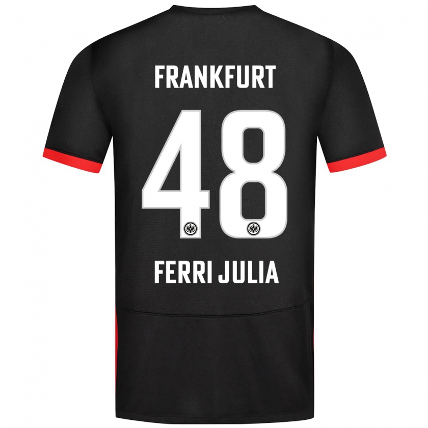 Kandiny Damen Nacho Ferri #48 Schwarz Auswärtstrikot Trikot 2024/25 T-Shirt Österreich