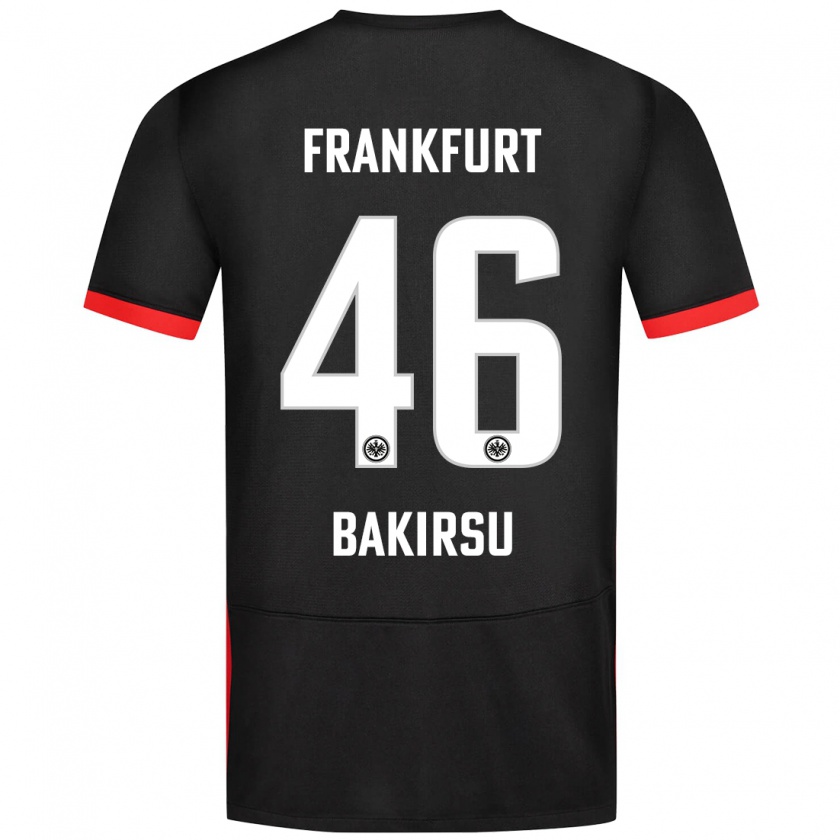 Kandiny Dames Hüseyin Bakirsu #46 Zwart Uitshirt Uittenue 2024/25 T-Shirt