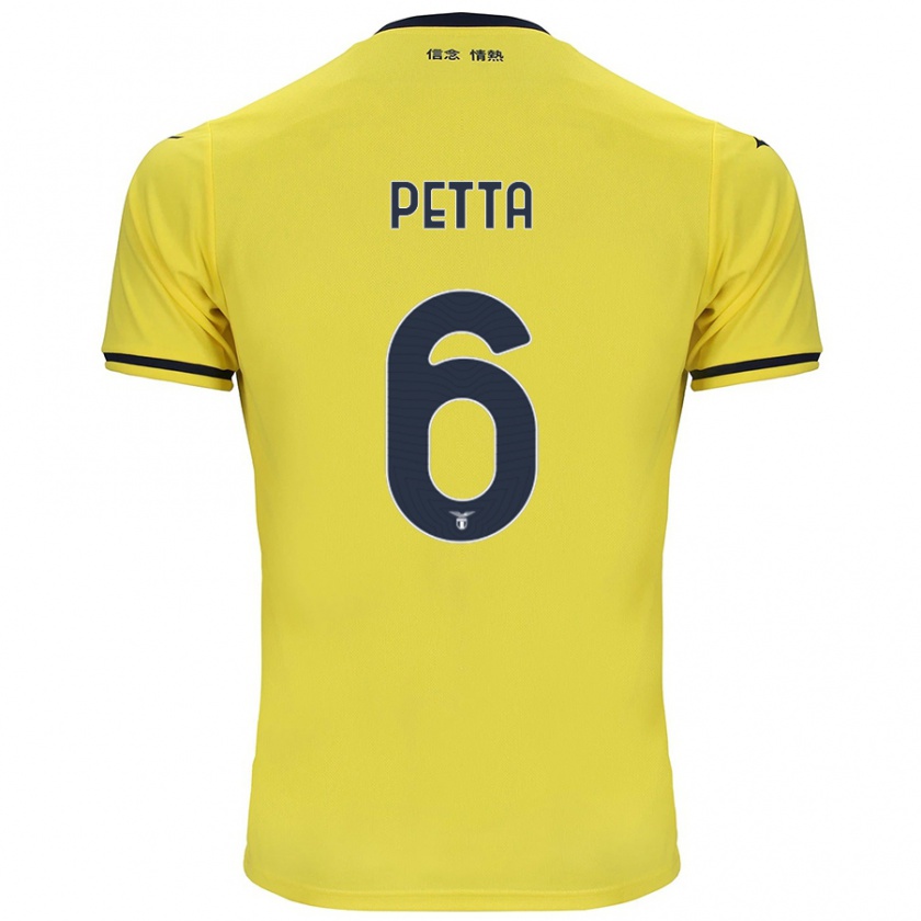 Kandiny Dames Andrea Petta #6 Geel Uitshirt Uittenue 2024/25 T-Shirt