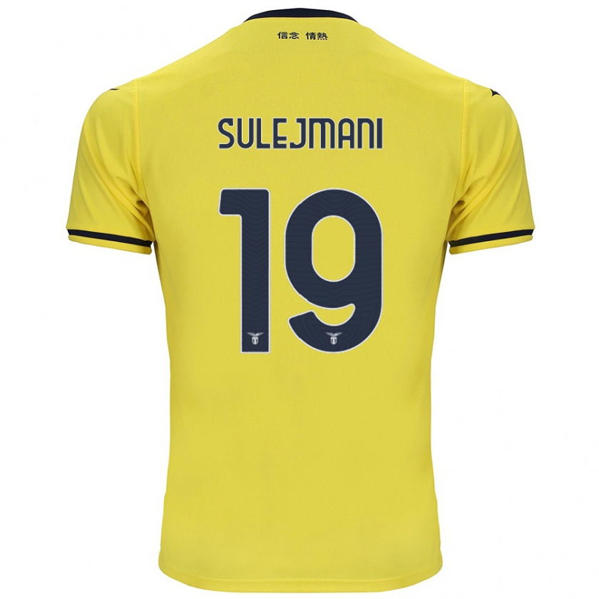 Kandiny Dames Flavio Sulejmani #19 Geel Uitshirt Uittenue 2024/25 T-Shirt